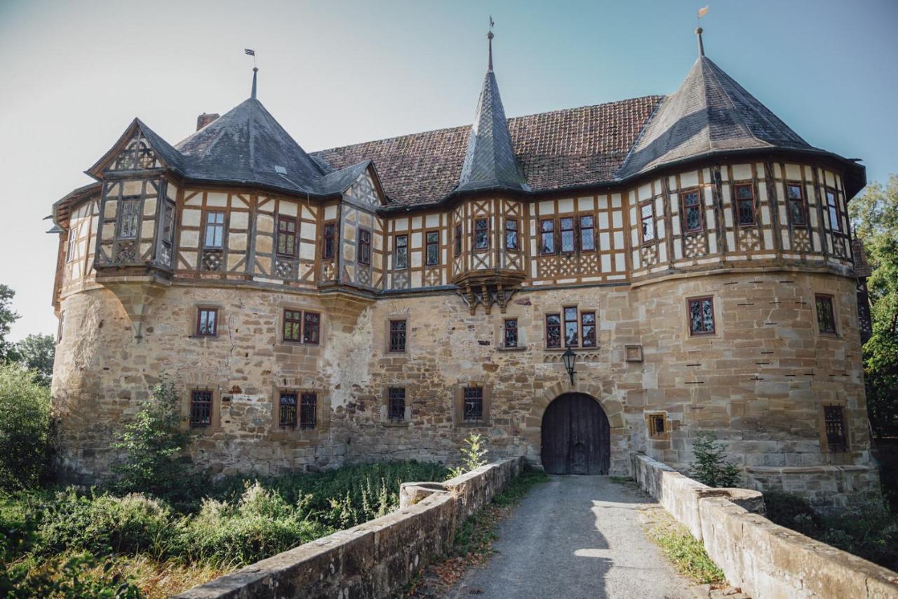 Urlaub Im Wasserschloss Irmelshausen Hochheim Buitenkant foto