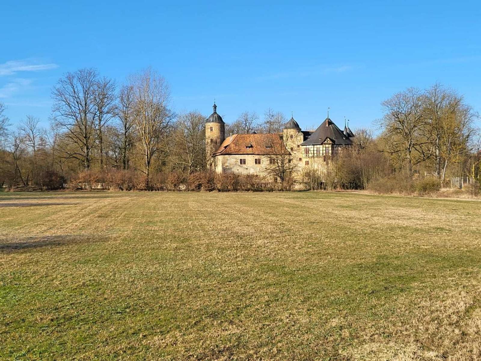Urlaub Im Wasserschloss Irmelshausen Hochheim Buitenkant foto